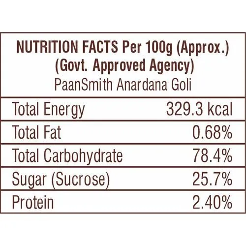 Paan Smith Anardana Goli - Good For Digestion 220 g view 2