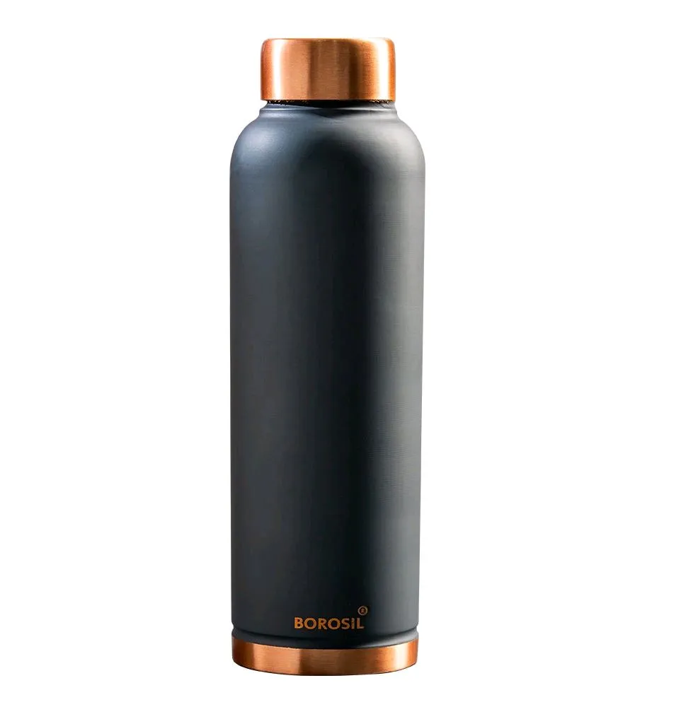 Borosil Eco Copper Bottle, Brown, 1 L, 1 Pcs view 3