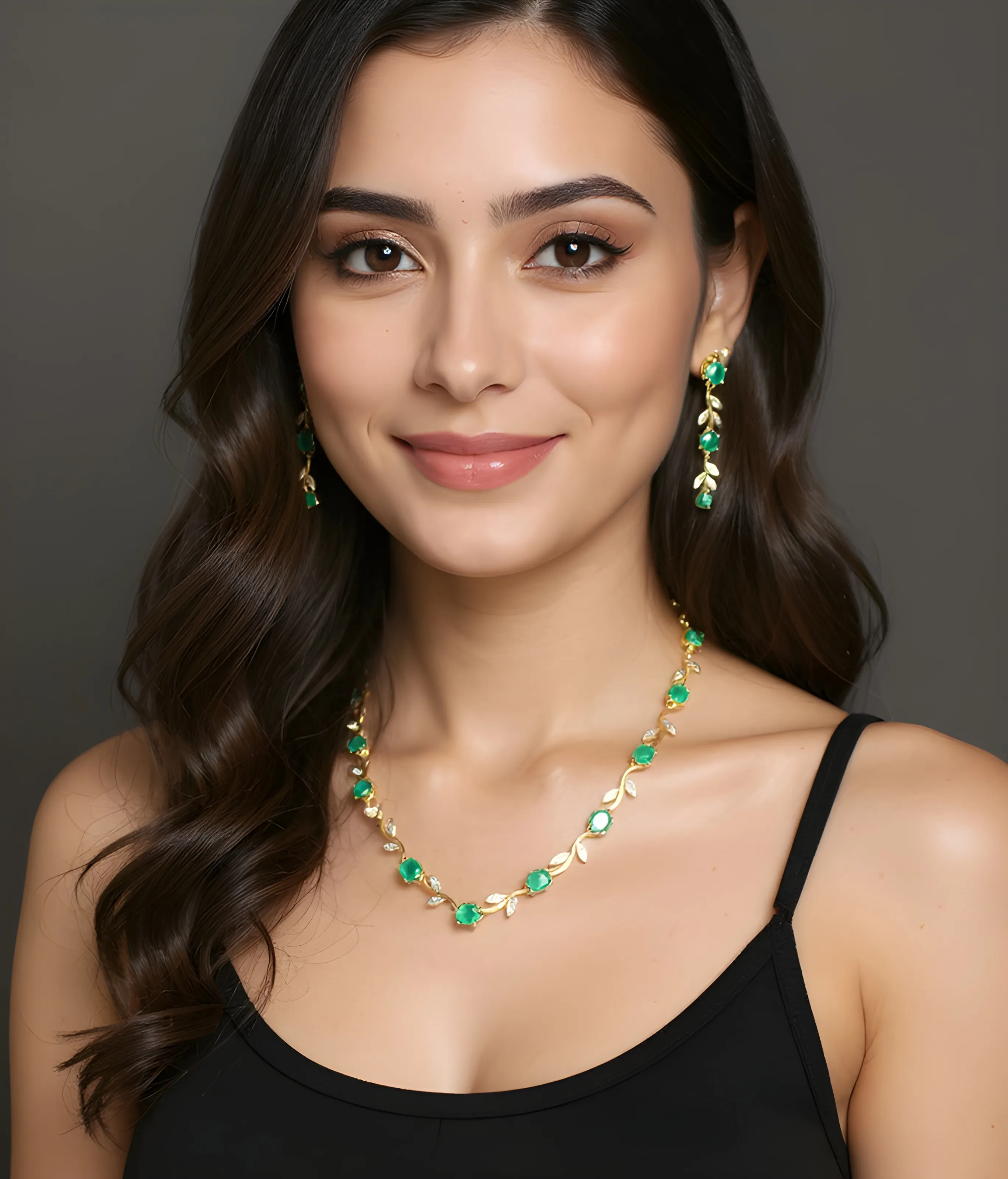 Emerald Necklace Set view 2