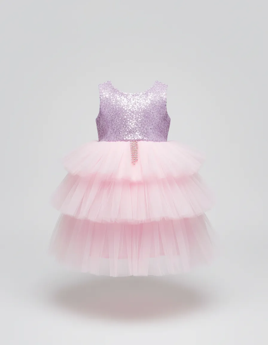 Girls Fancy Frockk view 2
