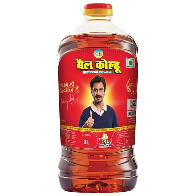 Bail Kolhu Kachi Ghani Mustard Oil Bottle 2 L view 7