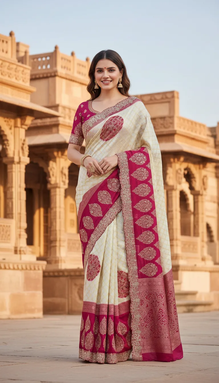 Designer Embroidered Saree