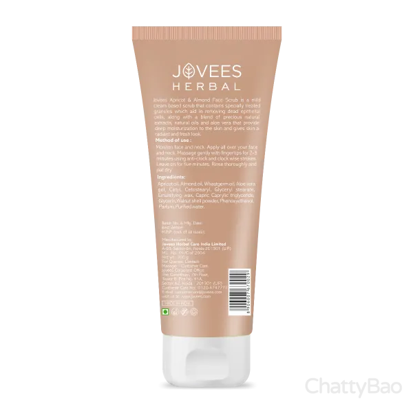 Jovees Herbal Apricot & Almond Face Scrub 100 ml view 2