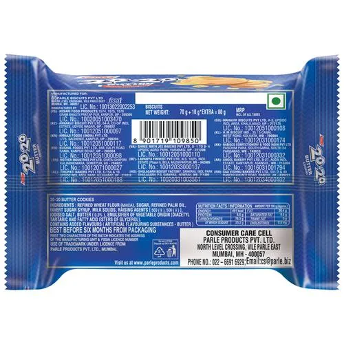 Parle 20-20 Butter Cookies 70 g view 2