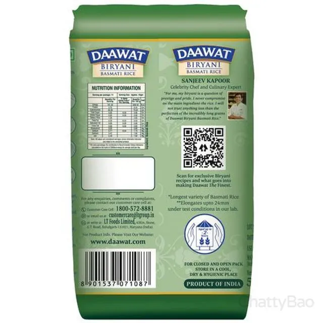 Daawat Basmati Rice - Biryani 500 g view 2