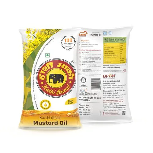 Hathi Mustard Oil 1 L view 2
