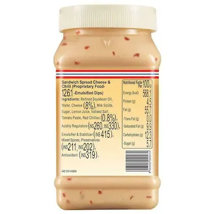 Dr. Oetker Funfoods Sandwich Spread - Cheese & Chilli 275 g view 2