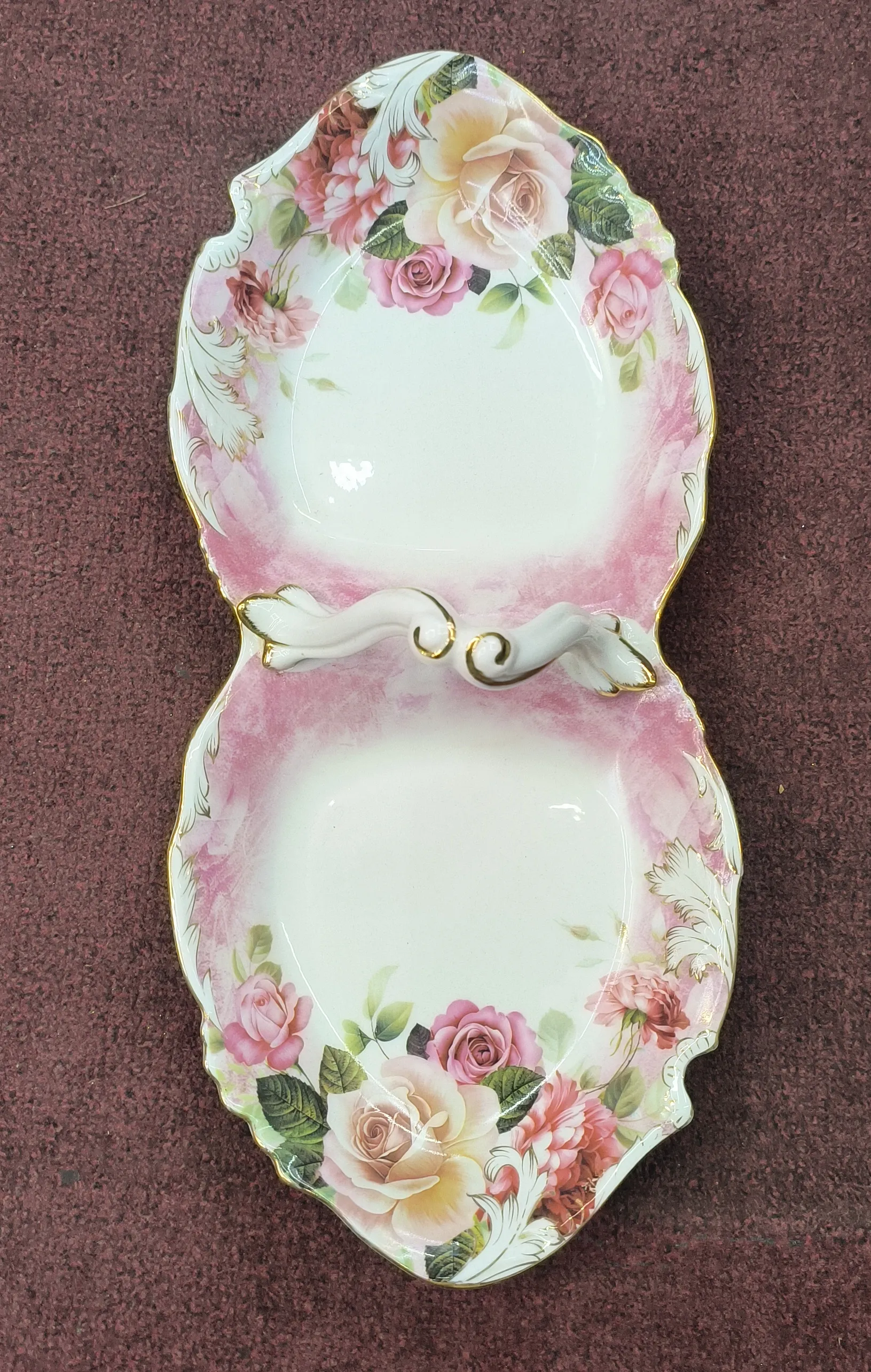 Floral Ceramic Serving Tray view 2
