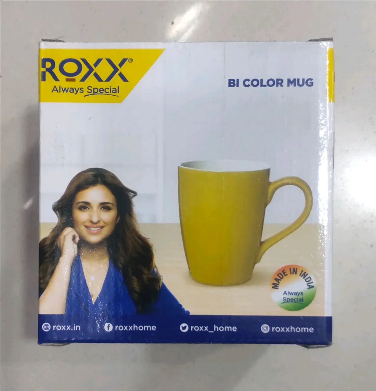 Bi Color Mug, Orange, 350ml, 1 Pcs view 3