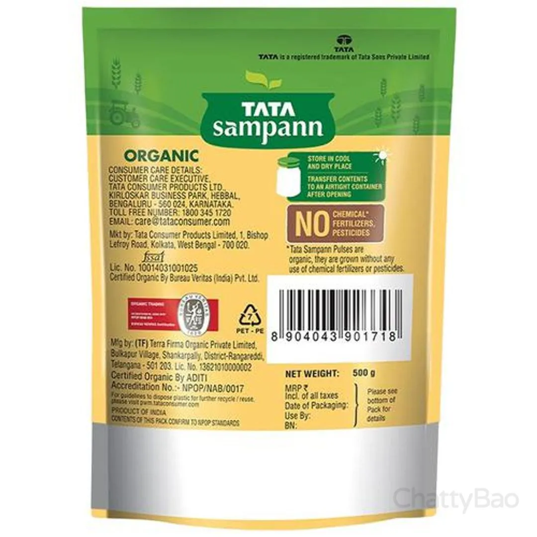 Tata Sampann Organic Toor Dal/Arhar Dal 500 g view 2