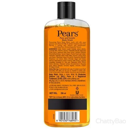Pears Body Wash - Pure & Gentle 250 ml view 2