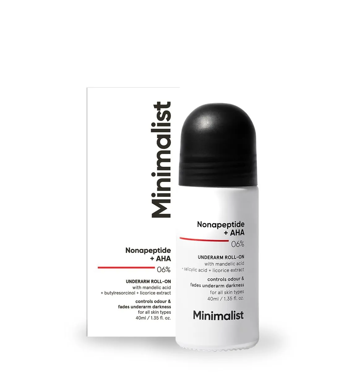Minimalist Nonapeptide + AHA 06% Underarm Roll On