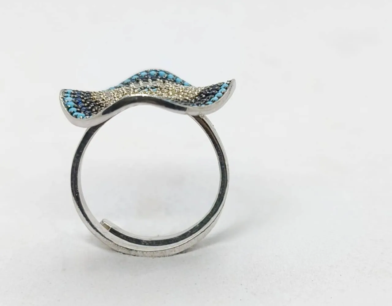 Azure Bloom Ring (AVSLR-07) view 2