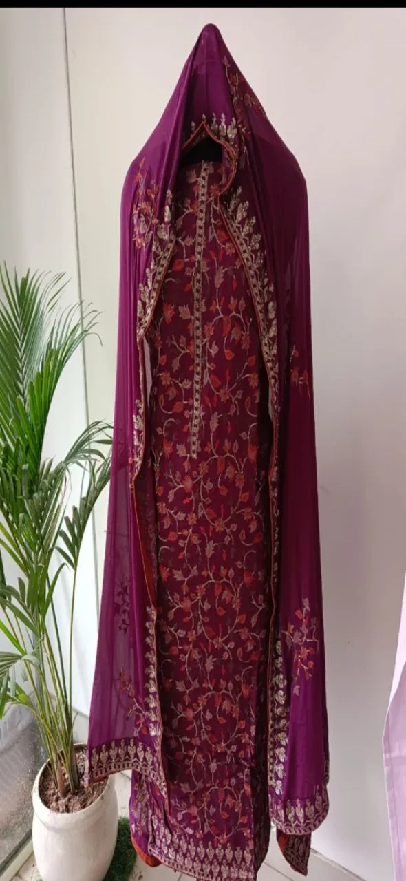 Embroidered Festive Kurta Set view 2