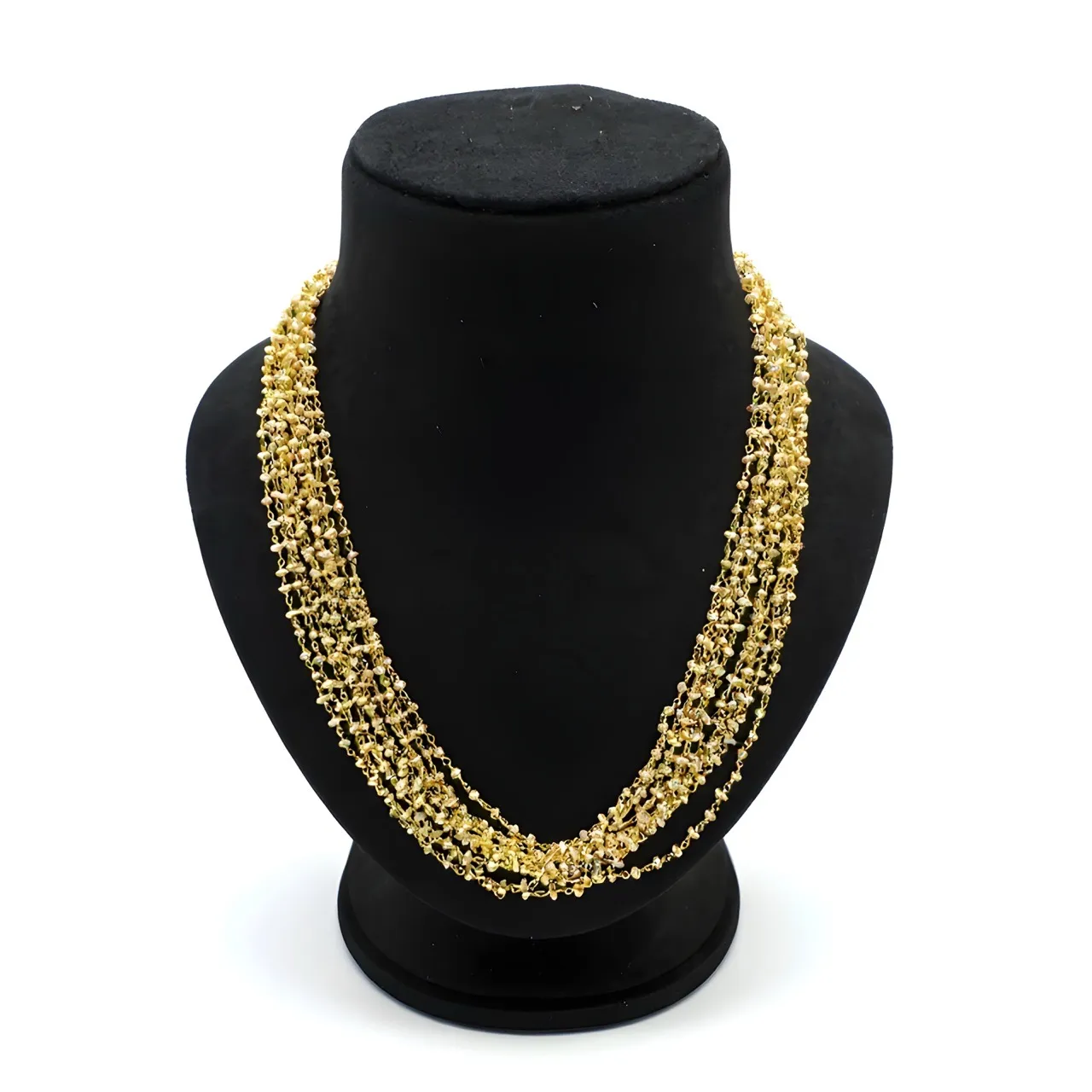 Golden Layered Necklace view 2