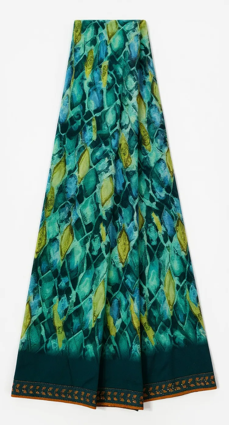 Elegant Printed Saree with Designer Border – Available in Multiple Colours view 2