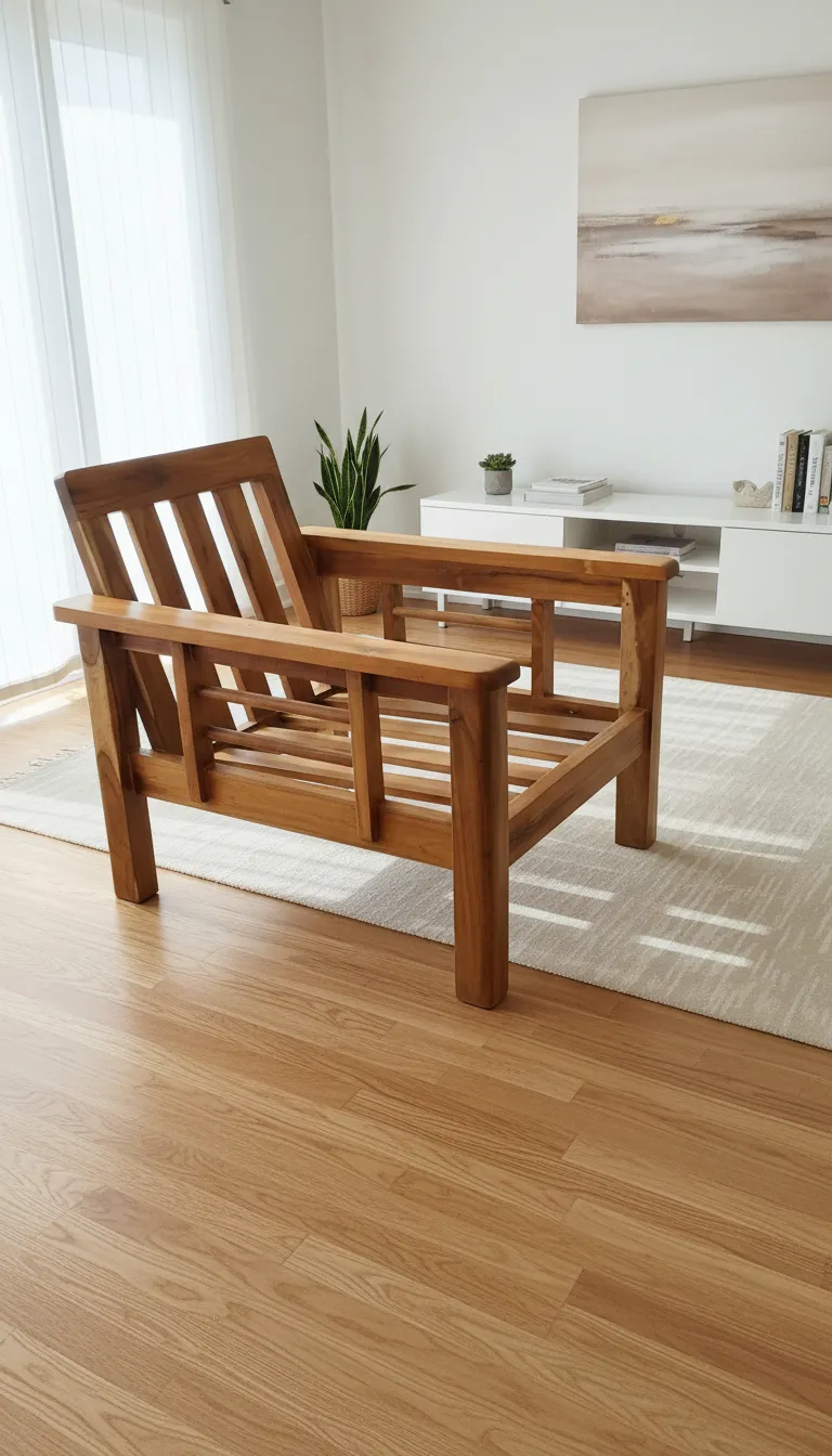 Wooden Sofa view 3