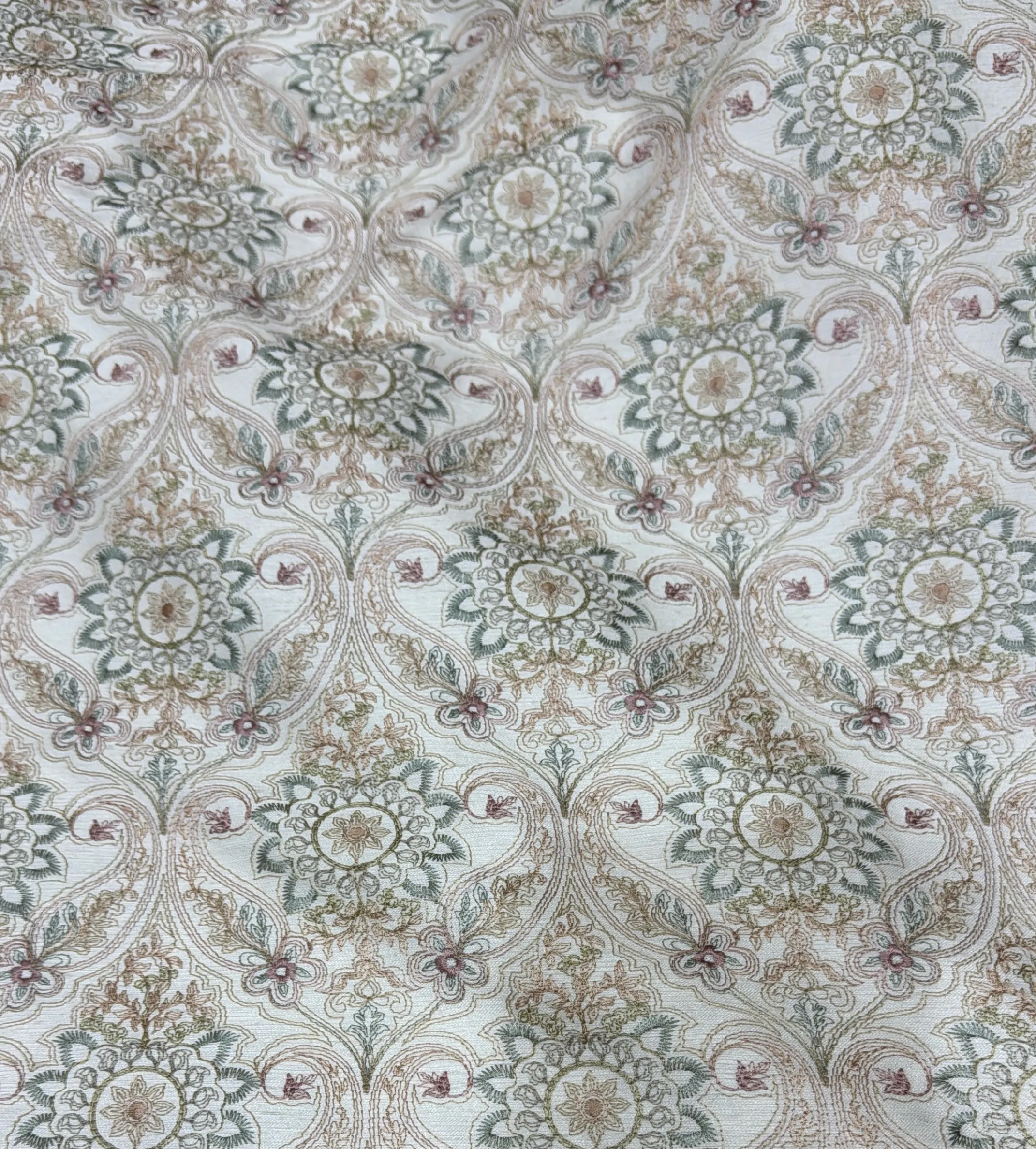Embroidered Brocade Fabric view 2
