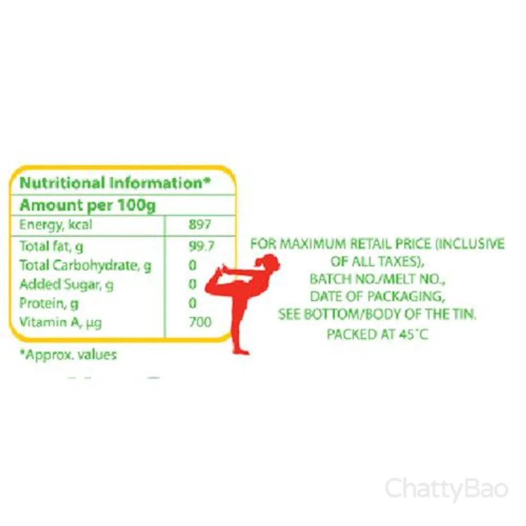 Amul Pure Ghee Tin 1 L view 3