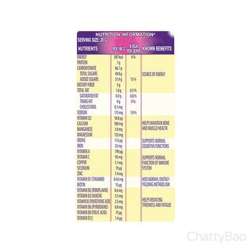 Cadbury Bournvita Chocolate Nutrition Drink Jar 500 g view 3