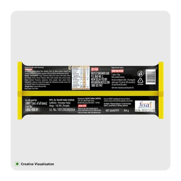 Maggi 2 Minute Noodles Spicy Cheese 304 g view 2