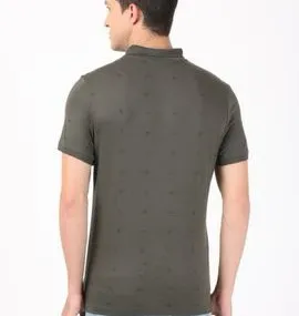 Jockey T-Shirt Round Neck Half Sleeve Olive view 3
