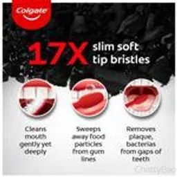 Colgate Toothbrush - Slim Soft Charcoal 1 Piece view 2