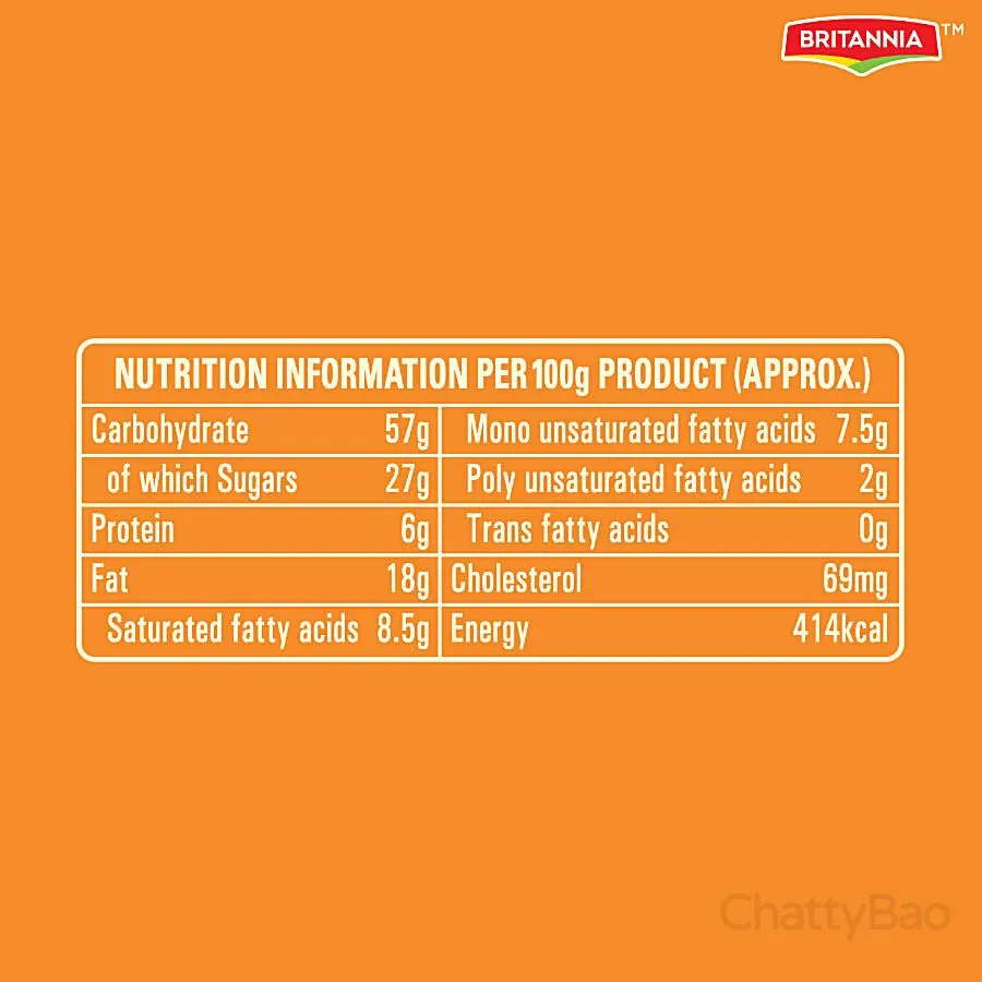 Britannia Gobbles Fruit Cake - Orange Bites 50 g view 3