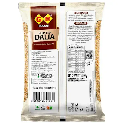 GM Foods Roasted Dalia 500 g view 2