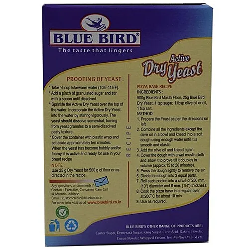 Blue Bird Dry Yeast Active 25 g view 2