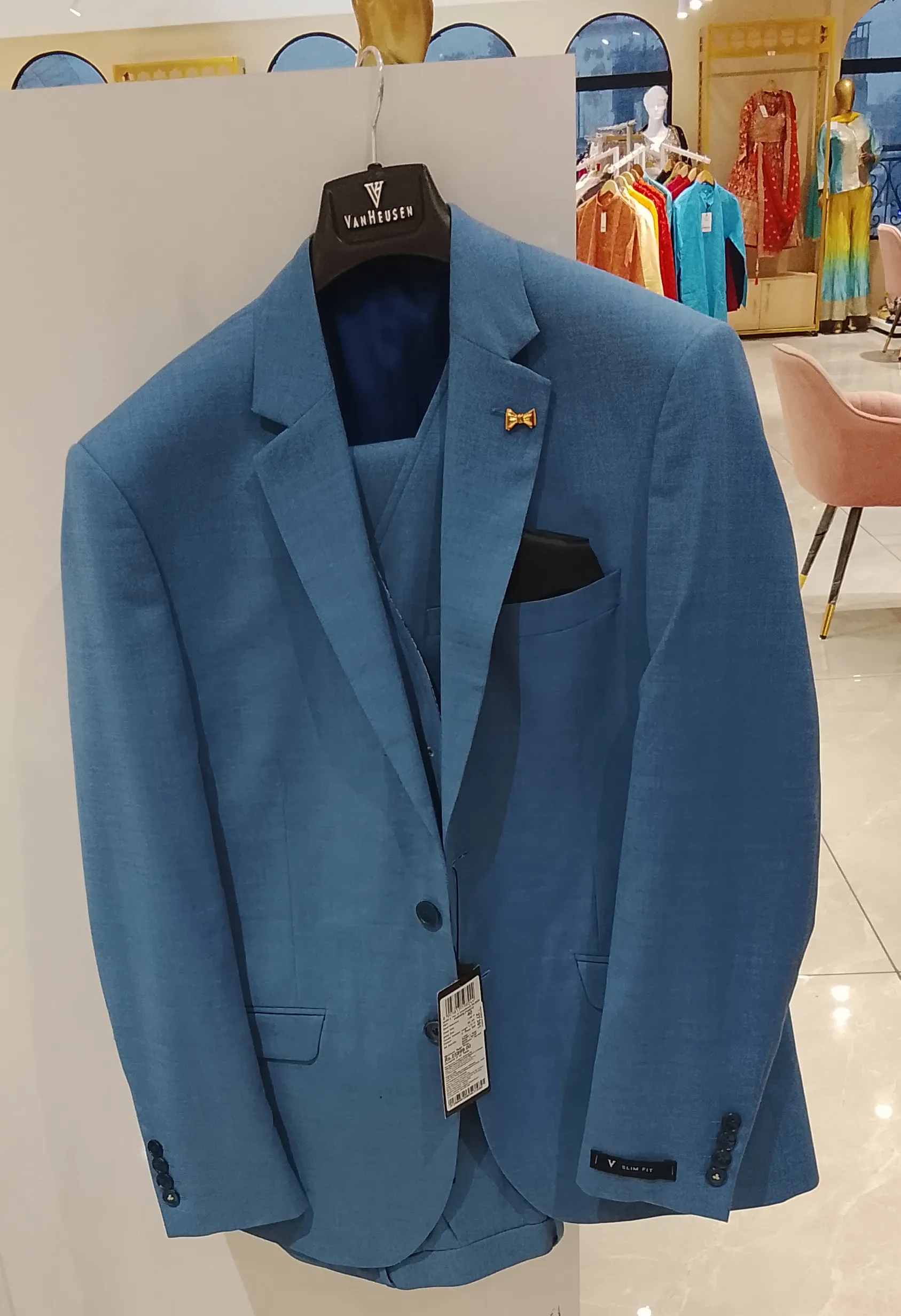 Van Heusen Blue  Coat Pant view 3