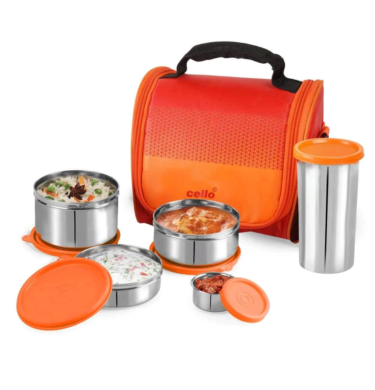 Cello Max Fresh Matiz Lunch Combo, Blue, 1 Pcs view 2