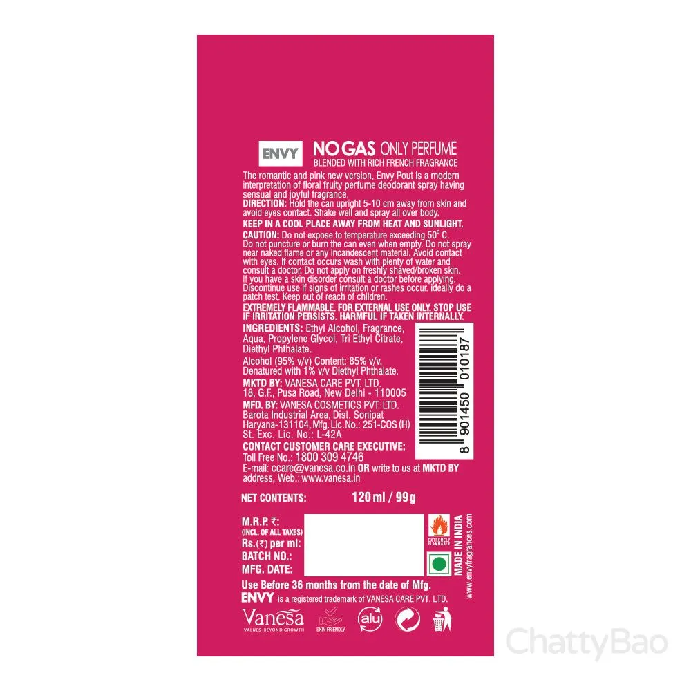 Envy Pout Deodorant 120 ml view 2