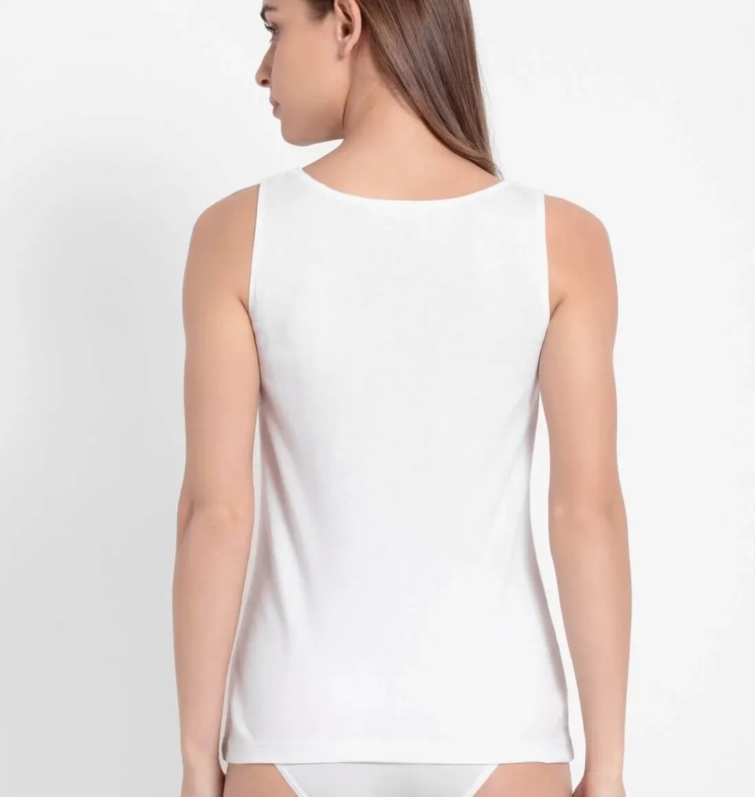 Jockey Tank Top 1535 White view 2