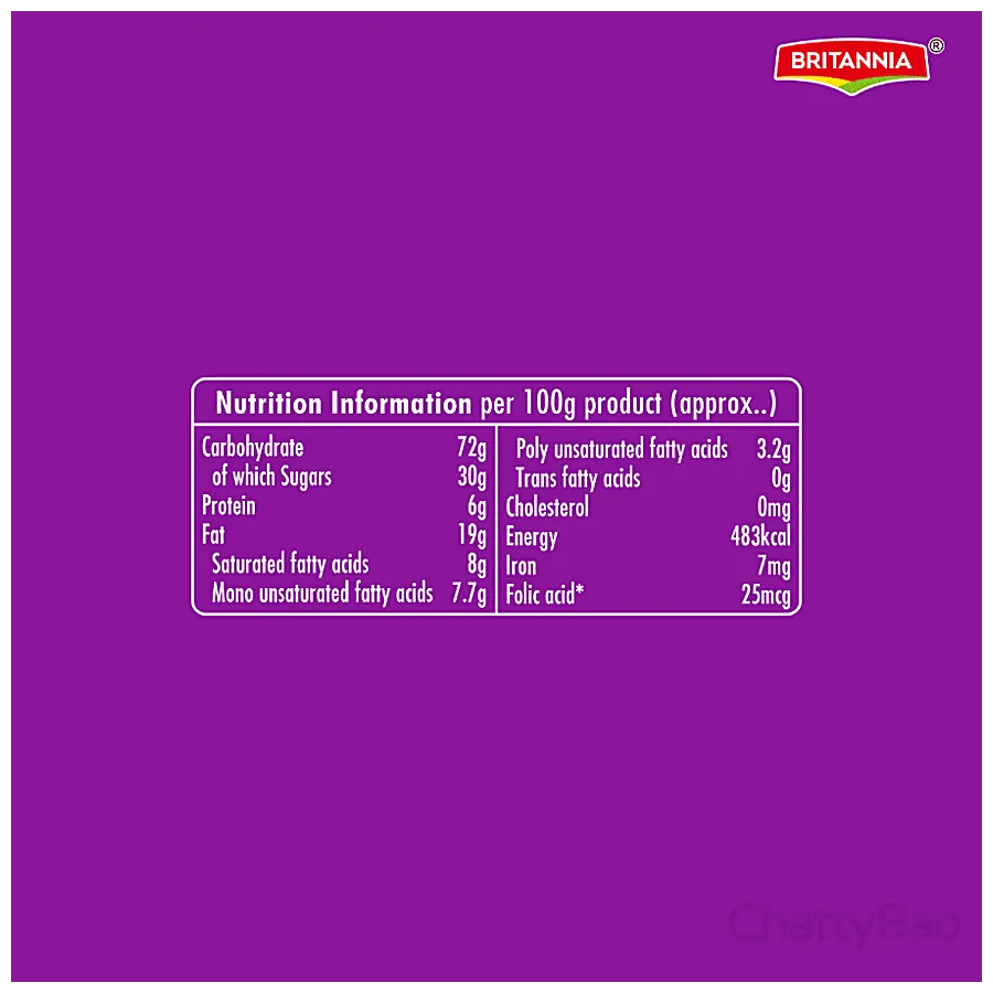 Britannia Tiger Krunch Chocochip Biscuit Rs 10 view 3
