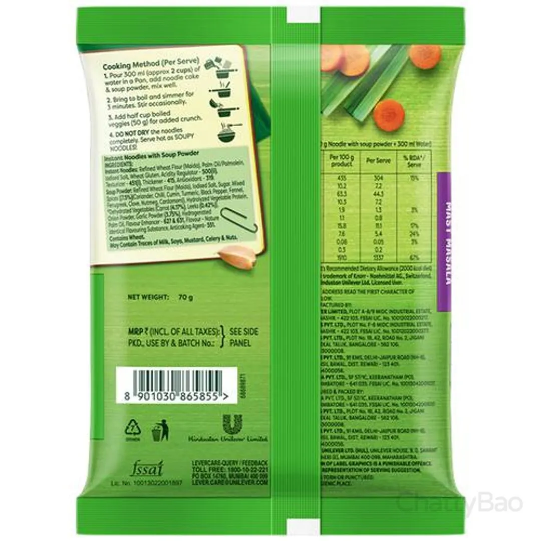 Knorr Soupy Noodles - Mast Masala 70 g view 2