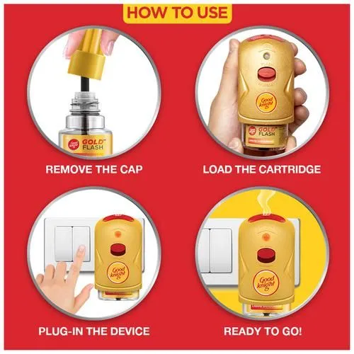 Good Knight Gold Flash Liquid Vapourizer Lavender Fragrance 45 ml view 4