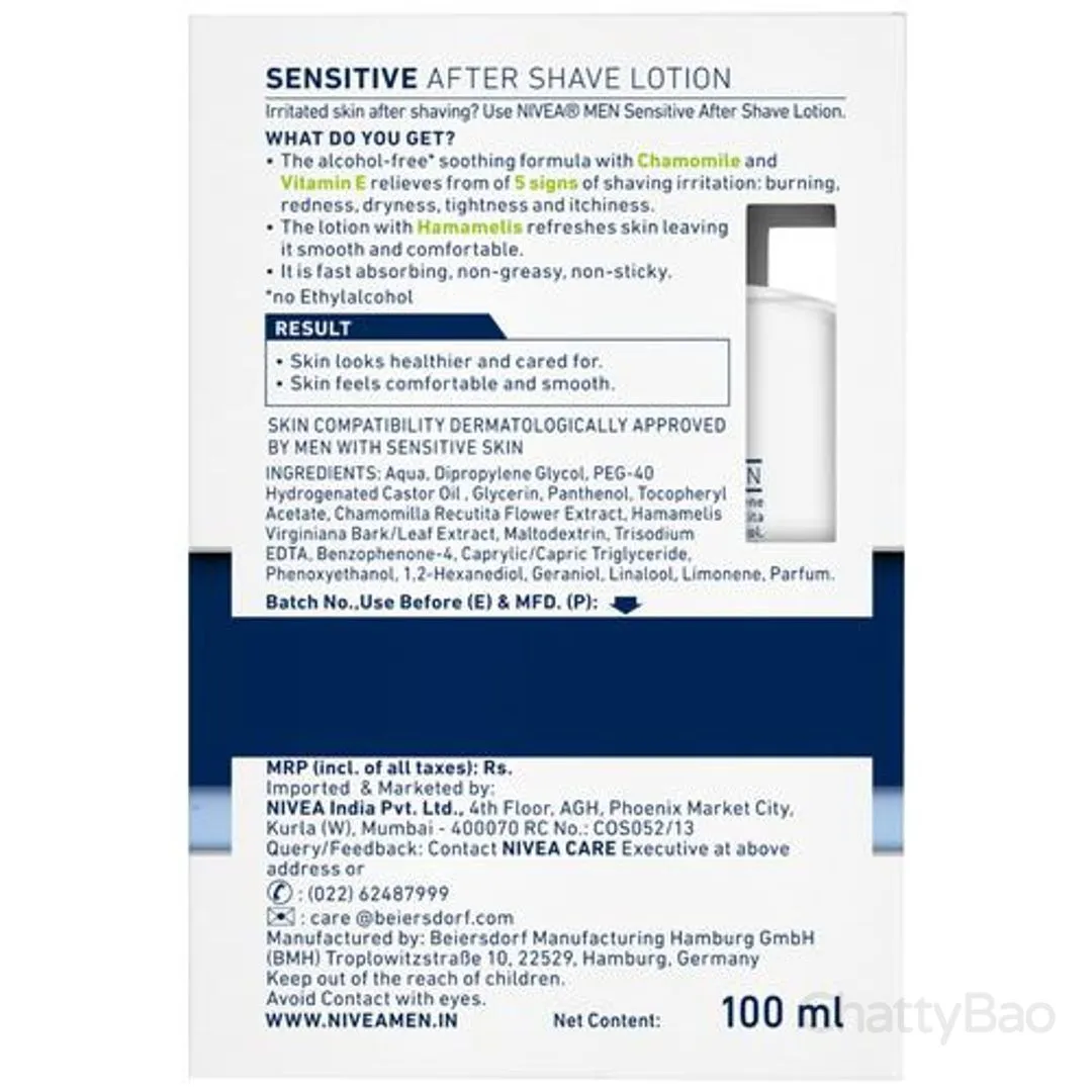 NIVEA MEN Sensitive After Shave Lotion 100 ml view 2