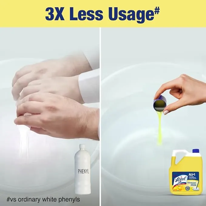 Lizol Disinfectant Surface & Floor Cleaner Citrus 5 L view 2