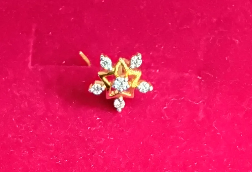 Diamond Nose Pin., view 2