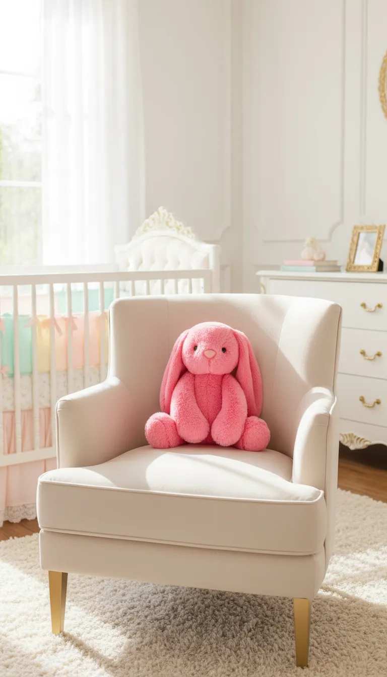 Pink Plush Bunny Mirada view 3