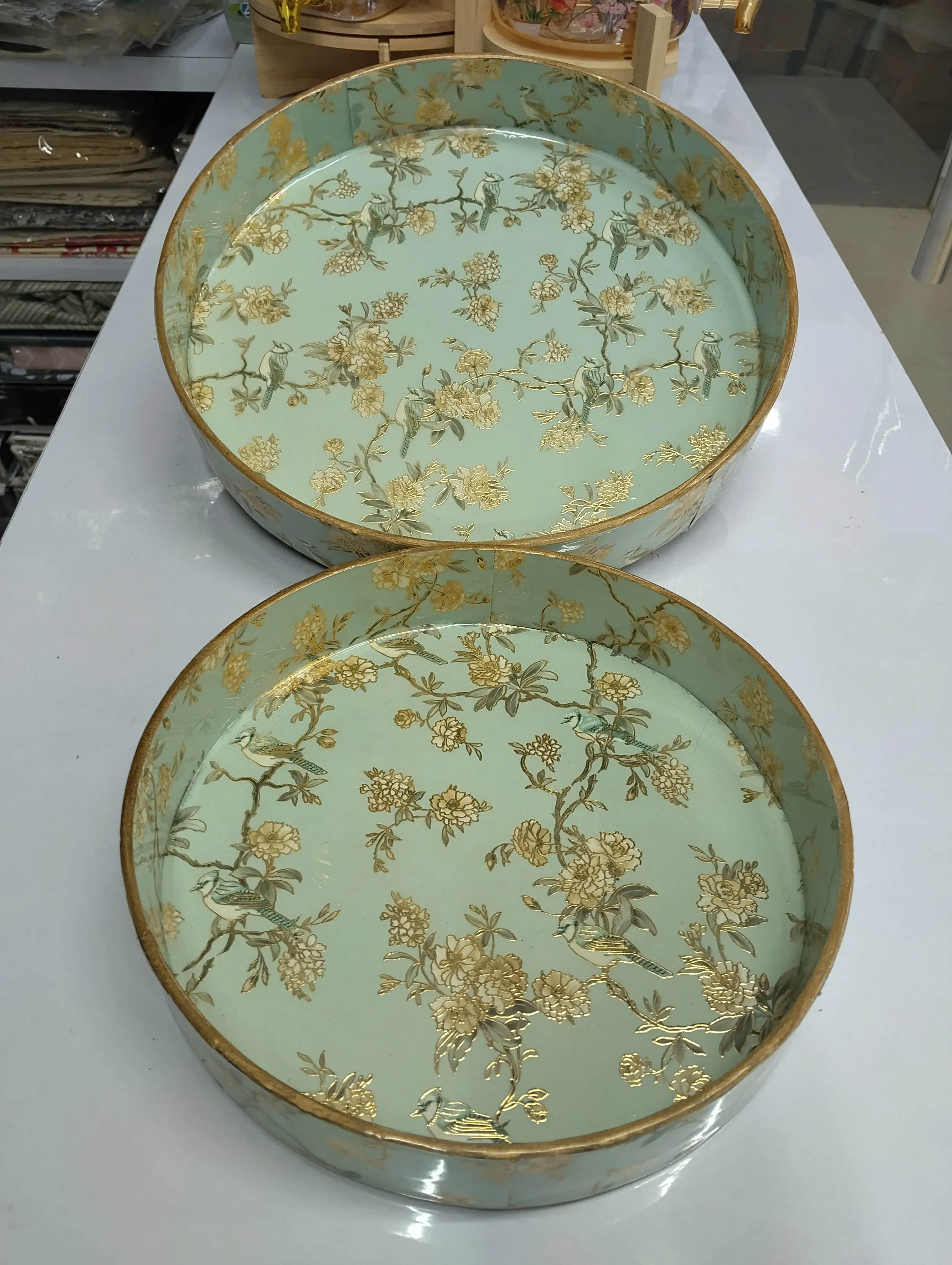 Decorative round Serving Trays view 2