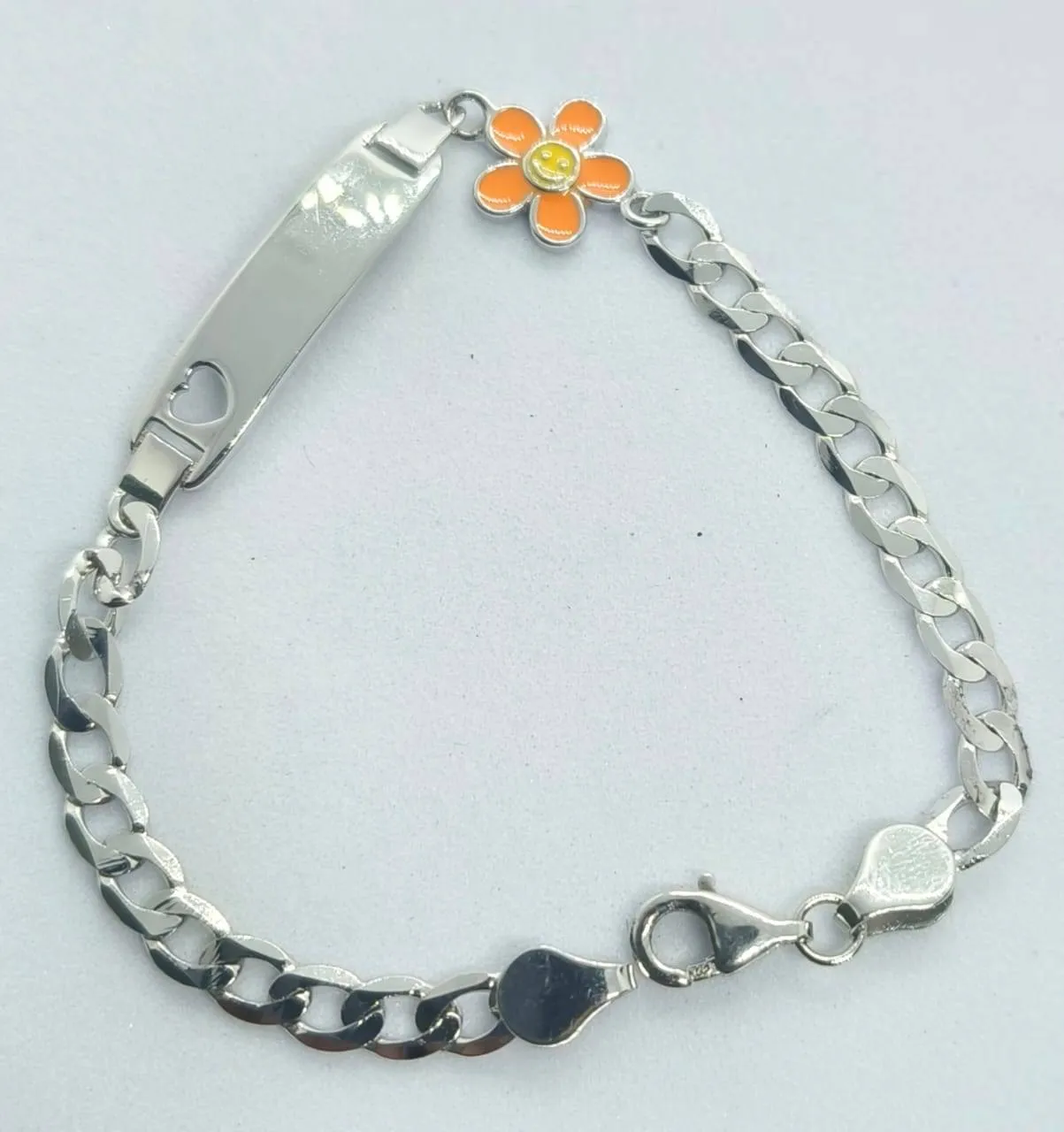 Silver Floral Bracelet (AVSBR-52) view 5