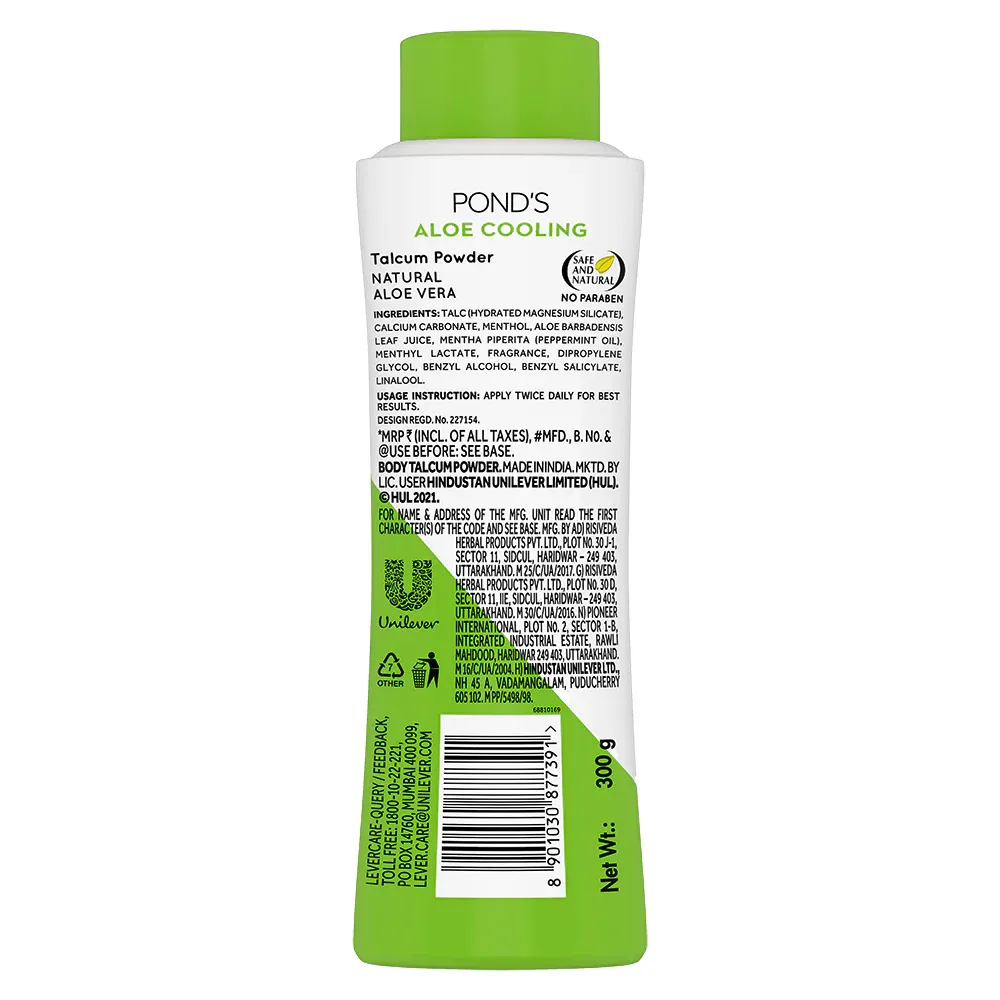 Ponds Aloe Cooling Talcum Powder 100 g view 2