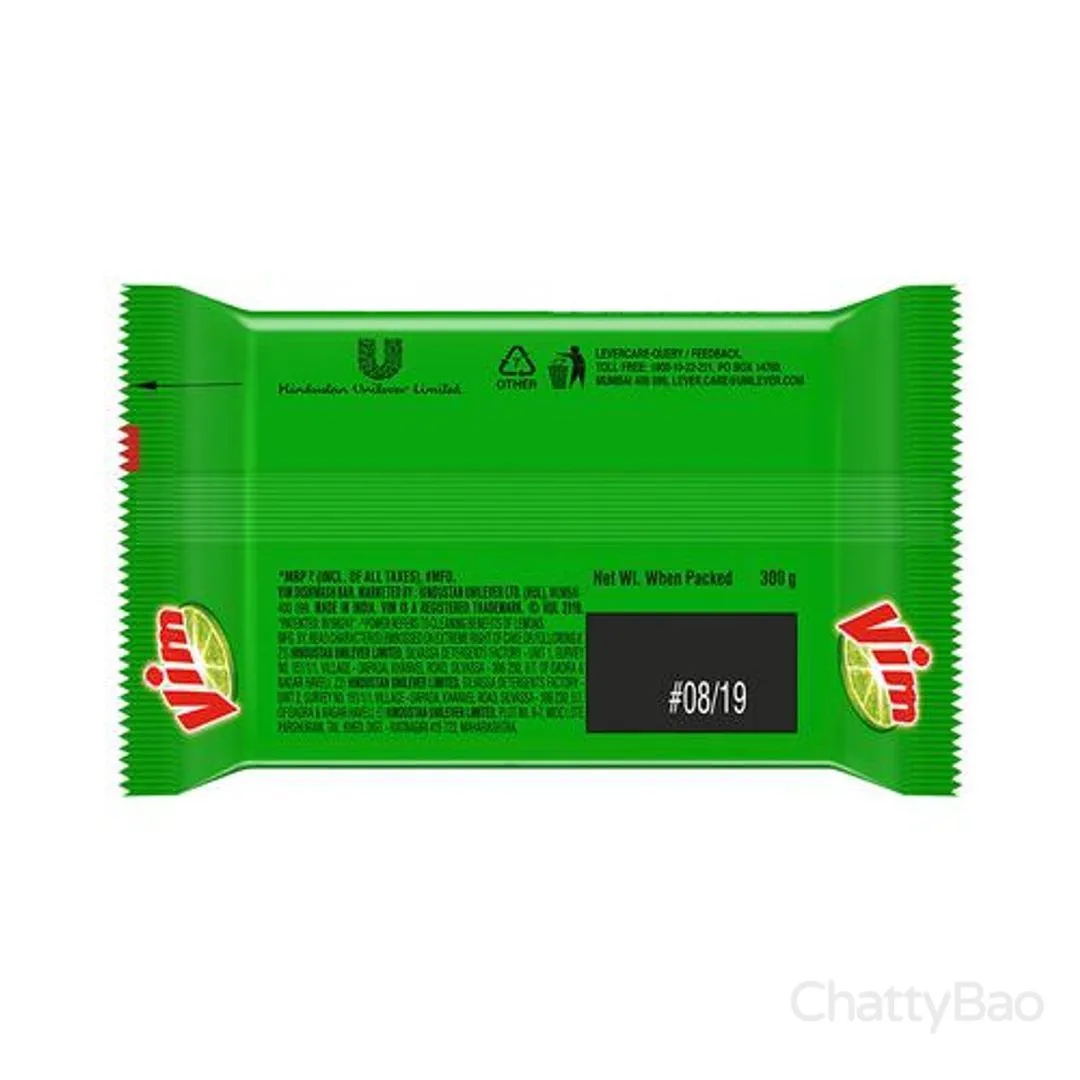 Vim Dishwash Bar - Lemon 300 g view 2