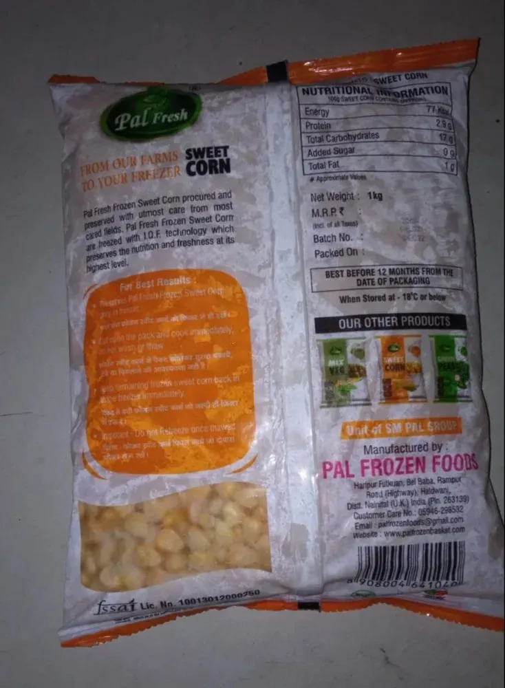 Pal Fresh Sweet Corn 1 Kg view 2