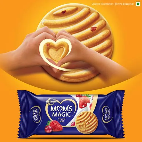 Sunfeast Mom's Magic Fruit & Milk Cookies 58 g view 4