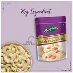 Happilo Premium 100% Natural Whole Cashews (Kaju) 200 g view 3