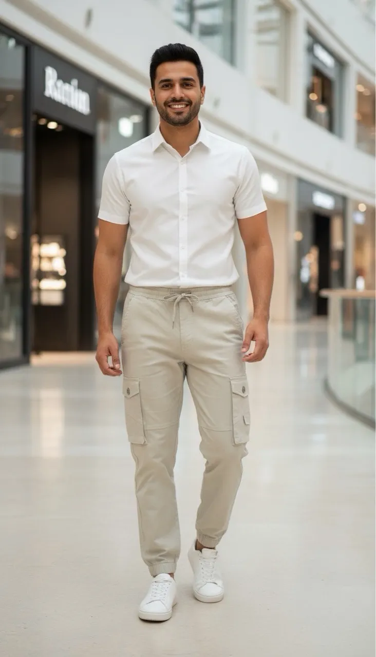Mens Cargo Jogger Pants view 7