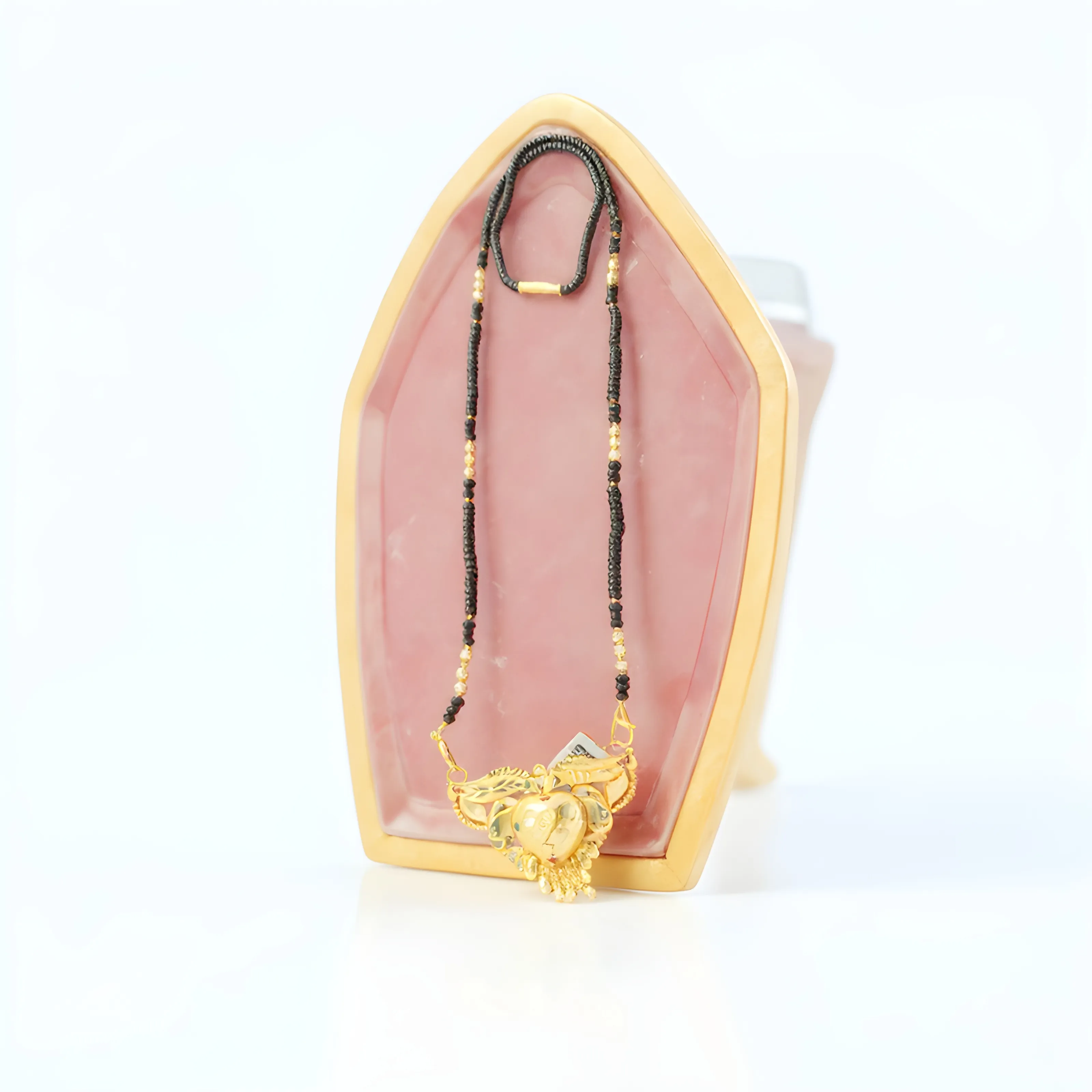 Gold-Plated Beaded Mangalsutra view 2
